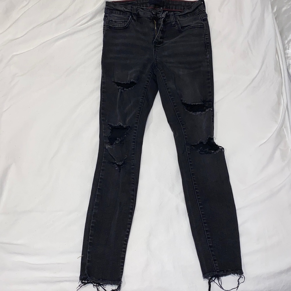 Cello black ripped jeans